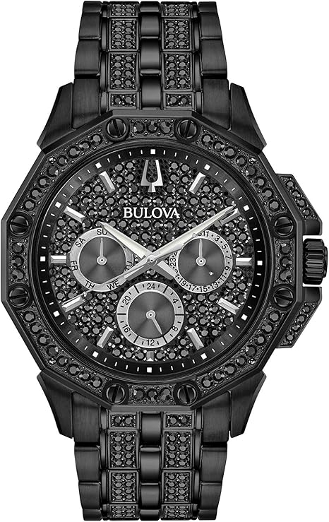 Bulova Men's Crystal Octave Chronograph Quartz Watch, Pave Crystal Dial