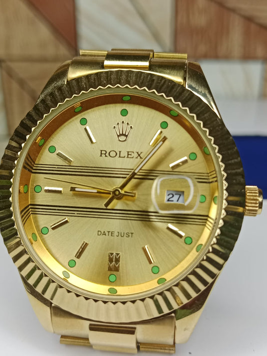 Rolex Watch-Dweller Dual Time Zone Annual Calendar Stainless Steel & Gold Edition