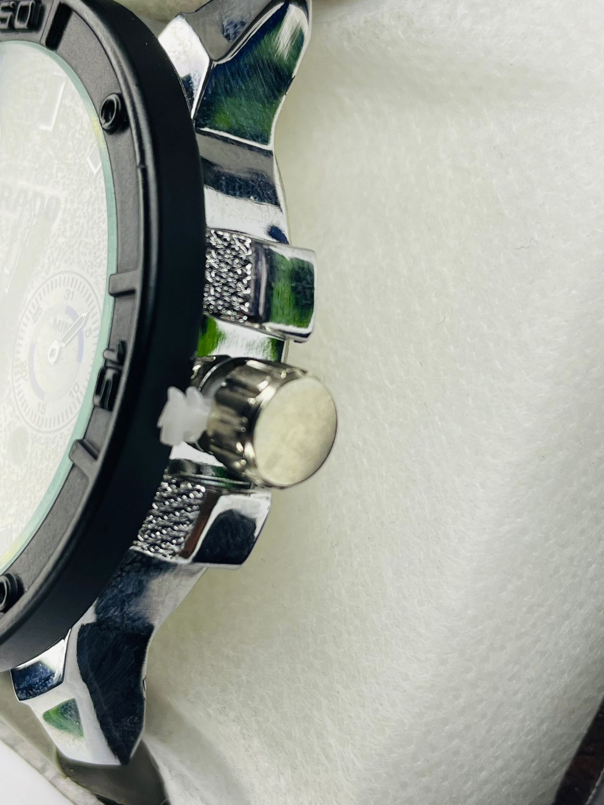 Rado Dual-Tone Blue & Grey Leather Watch Strap